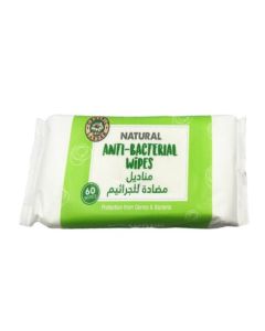 Natural Anti Bacterial 60 Wipes