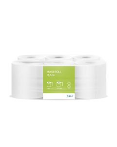 6-Pieces Premium Quality Maxi Roll 2 Ply -(650 GM X 6) / Kitchen Roll Sheets and Autocut with Embbosed Tissue papers