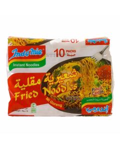 Indomie Fried Noodle Flavor Instant Fried Noodles, 10 Packets X 80gms Instant Any Time Meal