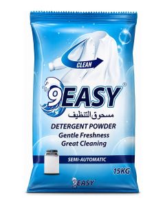 9Easy Detergent Powder 15kg - Gentle Freshness and Great Cleaning