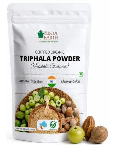Bliss of Earth Triphala Powder 400g / Ayurvedic Herbal Blend (Amla, Haritaki, Bibhitaki) / Digestive Support & Gut Health / Natural Antioxidant & High Fiber Supplement / Vegan, Additive-Free Wellness Powder