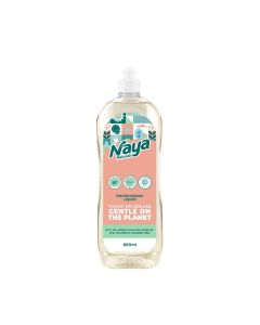 Naya Naturals Dishwashing Liquid, Natural Lemon Essential Oil, Gentle on Hands, SLS-Free, 89% Natural Origin - 800ml