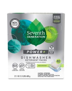 Seventh Generation Power Plus Dishwasher Detergent Packs Fresh Citrus scent for sparkling dishes Dishwasher tabs 40 count