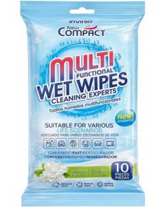 New Compact Multi Functional Wet Wipes 10 Pcs Pack