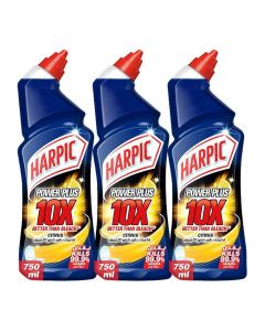 Power Plus Toilet Cleaner - Citrus Fragrance 750 ml Pack of 3