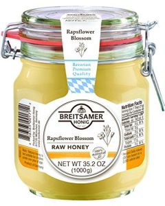Breitsamer Honey FlipTop Jar Rapsflower Blossom 3527 Ounce