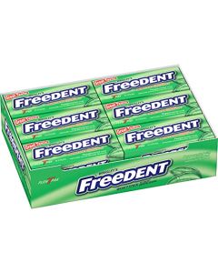 FREEDENT Peppermint Chewing Gum 15 Stick Pack of 12