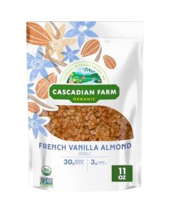 Cascadian Farm Organic Granola French Vanilla Almond Cereal Resealable Pouch 11 oz