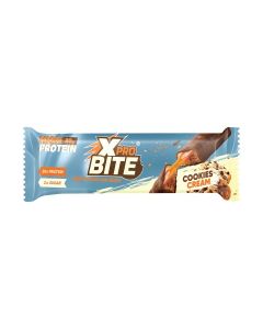 XPro Bite Protein Bar / Cookies Cream Flavor / High Protein / Low Sugar / Energy Boost Snack / 50g Bar