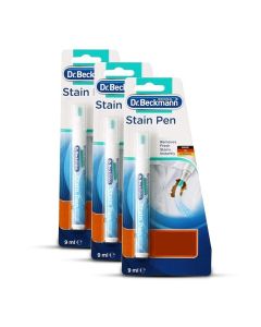 Instant Stain Remover Pen, Quick & Easy Spot Cleaner for Clothes, Portable Travel Size, Works on Food, Drink & Makeup Stains, 3x9ml