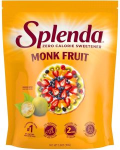 Splenda Monk Fruit Zero Calorie Granulated Sweetener - 3.8 Oz Sugar Substitute
