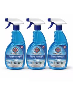 Protect Streak Free Glass Cleaner In Trigger Spray Bottles- 3X750ml