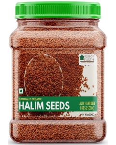 Bliss of Earth Halim Seeds 600g / Garden Cress Seeds (Aliv Seeds) / Iron Rich Natural Superfood / Supports Energy, Hair Growth, Weight Loss, & Digestion / Edible Seeds for Daily Nutrition