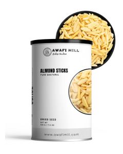 AWAFI MILL Almond Sticks 500g - Blanched Badam Slivers for Desserts, Baking & Garnishing