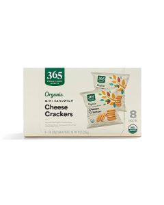 365 by Whole Foods Market Organic Mini Cheese Sandwich Crackers 8 Count 1 Ounce