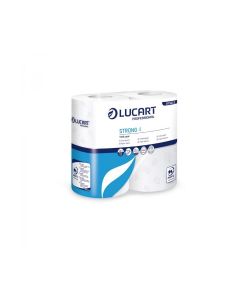Lucart Strong Toilet Paper Rolls / 2 Ply Bathroom Tissue / Commercial Washroom Toilet Paper / 496 Sheets / 56 Rolls