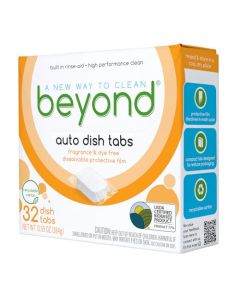 Beyond Auto Dishwasher Tablets 32 tablets Fragrance Dye Free Certified Biobased Powerful PlantBased Ingredients