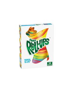 Fruit RollUps Fruit Flavored Snacks Tropical TieDie 05 oz 10 ct