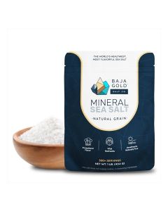 Mineral Sea Salt, Natural Grain Crystals, 1 Lb. Bag