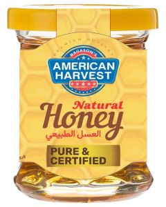 American Harvest Natural Honey Glass Bottle / Dairy, Nut, Gluten-Free / Pure & Certified / 80g Pack of 4