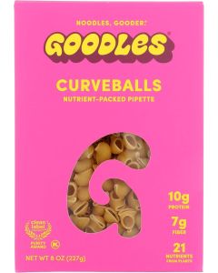 Goodles Curveballs Pasta - Nutrient-Packed Pipette, 8 OZ