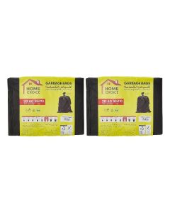 60 Gallons, Pack of 40-Pieces, Size 90*110 cm (20 Trash Bags X 2 Packs), Heavy Duty Bio-degradable Garbage Bags Flats, Bin Liners
