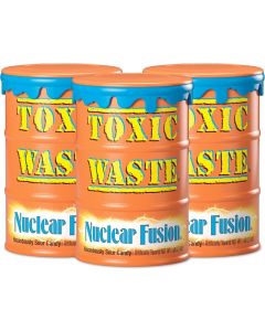 TOXIC WASTE Nuclear Fusion Hazardously Sour Candy - 3 Pack