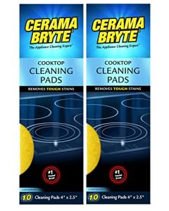 2 Pack Cerama Bryte Ceramic Cooktop Cleaning Pads Total 20 Pads