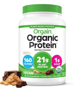 Orgain Organic Protein Plant-Based Powder - Chocolate Peanut Butter Flavor, 2.03 lbs