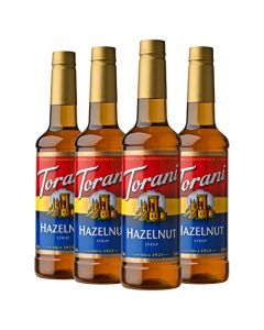 Torani Hazelnut Flavored Drink Syrup 254 fl oz Pack of 4