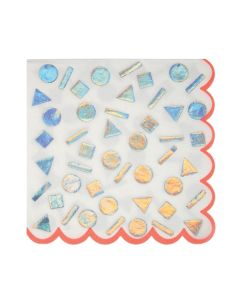 Large Rainbow Confetti Napkins