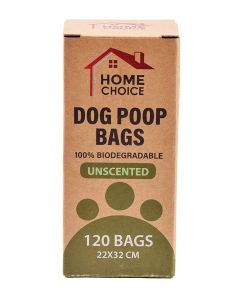 120-Count Thick Dog Poop Bags / Leak Proof, Biodegradable & Compostable