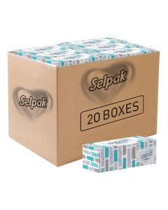 Selpak Comfort Boxed Facial Tissue 150 sheets 2 ply, Pack of 20