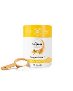 Unscented Oxygen Bleach Powder and Color Safe Stain Remover by AspenClean Zero plastic EWG Verified Vegan NonBio Hypoallergenic Bleach Alternative 45 Loads