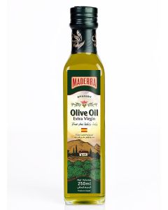 Maderra Spanish Extra Virgin Olive Oil 250ml Glass Bottle / Cold Extracted / Premium Quality / Ideal for Salad & Cooking