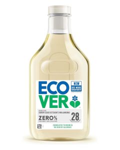 Ecover Zero Laundry Liquid Concentrated For Sensitive Skin Zero Fragrance & Colouring 28 Washes 1Litre