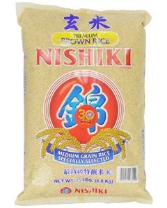 Nishiki Premium Brown Rice 15Pounds Bag