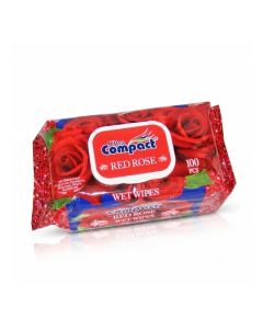 Ultra Compact Red Rose Wet Wipes- 100pcs