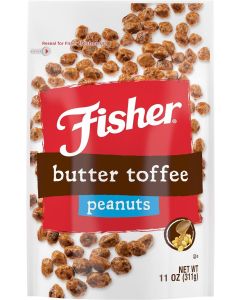 Fisher Snack Butter Toffee Peanuts, 5.5 Ounces - No Artificial Colors or Flavors