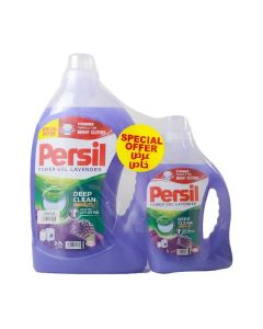 Persil Power Gel Lavender Laundry Detergent Deep Clean Plus With Boosted Anti Greying Formula, Purple- 2.9Ltr+1Ltr