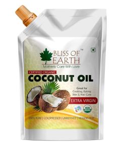 100% Organic Virgin Coconut Oil 250ML Unrefined Cold Pressed Hexane Free Great For Cooking Hair and Skin Hair Oill 250 ml
