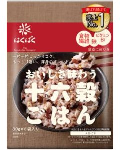 Hakubaku 16 Multigrain mix grains for rice flavoring 180g 30g x 6 portions Japgokbap Product of Japan No1 Mixed Grains Brand in Japan by Hakubaku Easy healthy and tasty multigrain rice