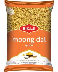 Bikaji Moong Dal 200g Pouch / Crispy & Crunchy Traditional Namkeen / Mildly Spiced & Flavorful / Made with All Natural Ingredients / Product of India