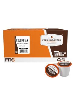 Fresh Roasted Coffee 100 Colombian KCup Pods for Keurig Brewers Medium Roast Kosher 96 Count Loose Pack