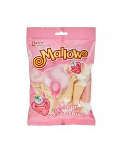 Tians Mallow Strawberry Filled Ice Cream Marshmallow Candy- 100gms