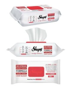 Sleepy Easy Clean Multi-Surface Cleaning Wipes – 100 Sheets, Cherry Blossom Scent, Natural Formula, Streak-Free Finish