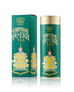 Emperor Pu Erh / Loose Leaf Black Tea Blend in Haute Couture Tea Tin Gift, 100g