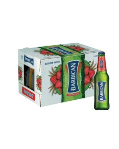 Barbican Strawberry Flavoured Non Alcoholic Malt 330ml in Glass Bottle x 24 Pack
