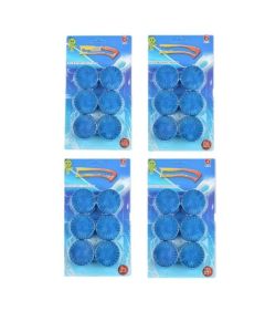24-Pack Toilet Bowl Cleaner Tablets / Long-Lasting Blue Cleaning Tablets with Sustained-Release Technology / Automatic Deodorizing & Descaling for Every Flush / Fresh Scent Bathroom Hygiene