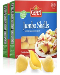 Gefen Jumbo Pasta Shells, 12oz (2 Pack) Made with Semolina Wheat / Premium Quality / Large Size